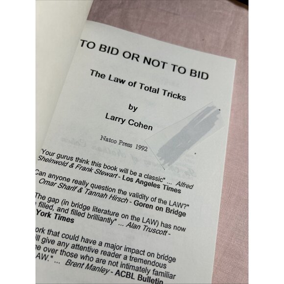 Lot Of 2 Gambling Books How To Gamble In A Casino & To Bid Or Not To Bid - Picture 9 of 11